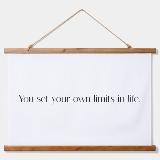 あなた自身の制限ウッドトップウォールタペストリー 吊り下げ型タペストリー (正面)