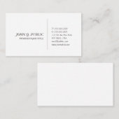 あなた自身の創造的なシンプルな設計の上品を作成して下さい 名刺 (正面/裏面)