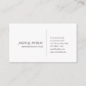 あなた自身の創造的なシンプルな設計の上品を作成して下さい 名刺 (正面)