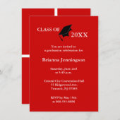 あなた自身の卒業の招待状6を作成して下さい 招待状 (正面/裏面)