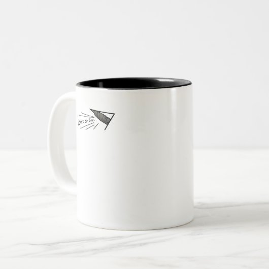 あなた自身の単語を加えて下さい! ツートーンマグカップ (正面左)