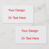 あなた自身の名刺を作成して下さい 名刺 (正面/裏面)