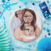 あなた自身の名前入りな写真テンプレートを作って下さい ペーパープレート (パーティー)