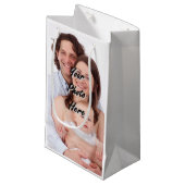 あなた自身の名前入りな写真テンプレートを作成して下さい スモールペーパーバッグ (正面アングル)