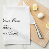 あなた自身の名前入りな結婚式の台所タオルを作成して下さい キッチンタオル (四つ折り)
