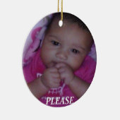 あなた自身の名前入りな陶磁器のオーナメントを作成して下さい セラミックオーナメント (右)