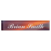 あなた自身の名札を作成して下さい デスクネームプレート (正面)