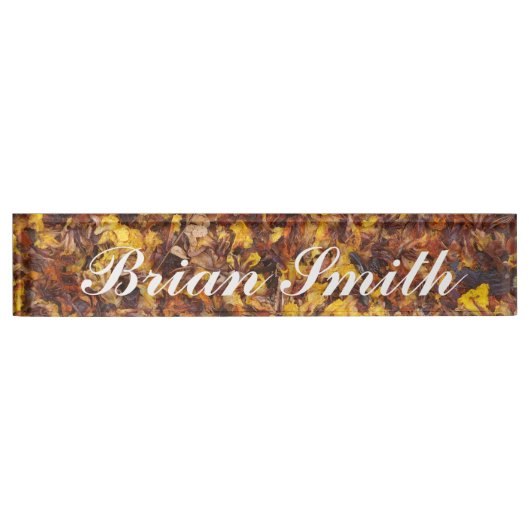 あなた自身の名札を作成して下さい デスクネームプレート (正面)