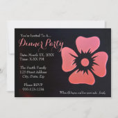 あなた自身の夕食のパーティの招待状を作成して下さい 招待状 (正面)