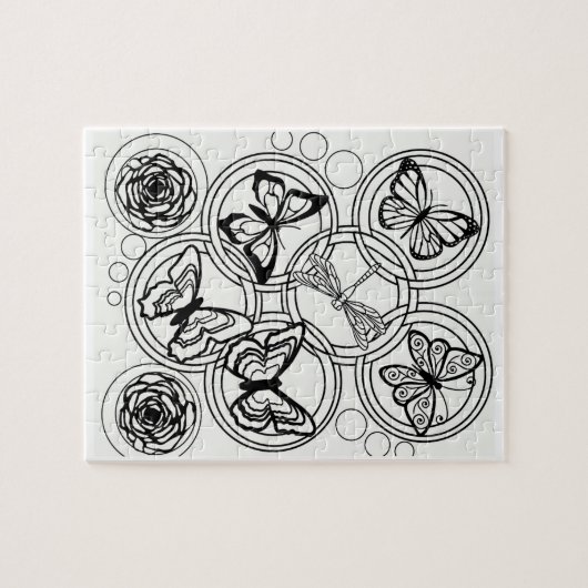 あなた自身の大人の着色を10代の着色して下さい ジグソーパズル (横)