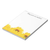 あなた自身の太陽のひまわりの花を持って ノートパッド (回転)