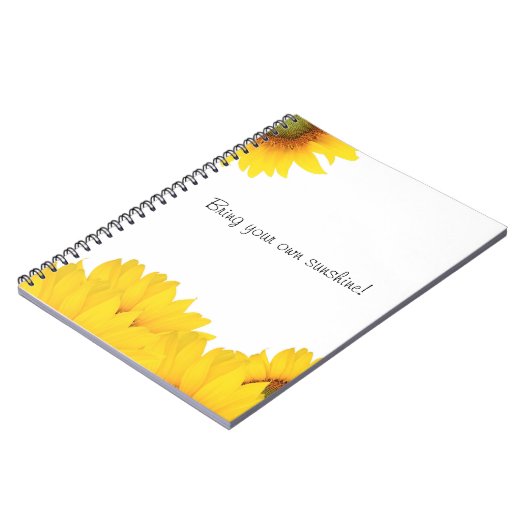 あなた自身の太陽のひまわりの花を持って ノートブック (左側)