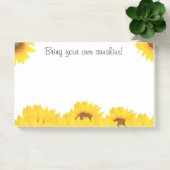 あなた自身の太陽のひまわりの花を持って ポストイット (オフィス)