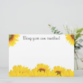 あなた自身の太陽のひまわりの花を持って 便箋 (スタンド正面)