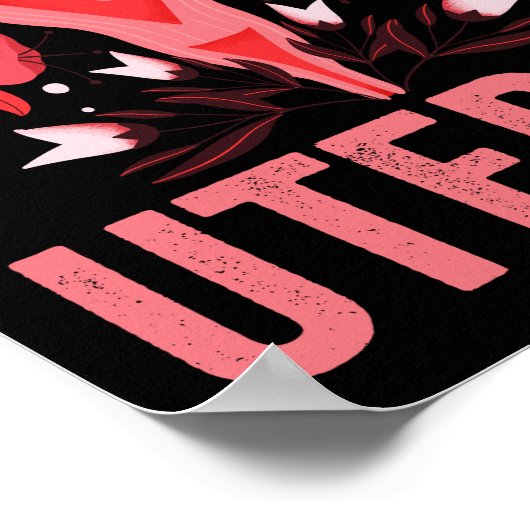 あなた自身の子宮中絶ヴィンテージレトロギフト ポスター (角)