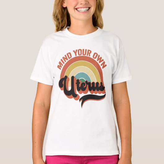 あなた自身の子宮中絶ヴィンテージレトロギフト Tシャツ (正面)