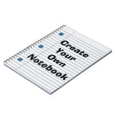 あなた自身の学校紙のかわいいノートを作成して下さい ノートブック (左側)