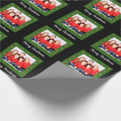 あなた自身の家族のクリスマスの写真を作成して下さい ラッピングペーパー (角)