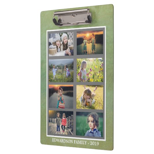 あなた自身の家族写真のコラージュの水彩画を作って下さい クリップボード (左)