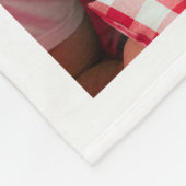 あなた自身の家族写真DYIのコラージュのテンプレートを加えて下さい フリースブランケット (角)