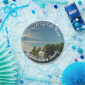 あなた自身の家族湖の夏家の歓迎をして下さい ペーパープレート (パーティー)