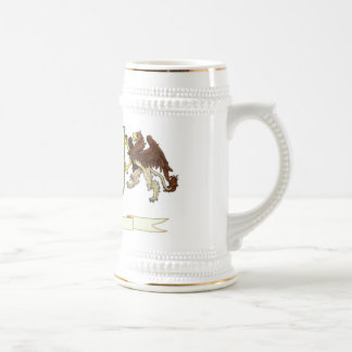 あなた自身の家紋の飲み物用品を作って下さい ビールジョッキ