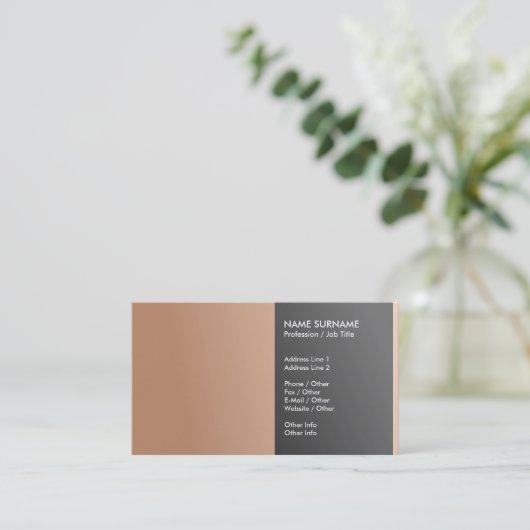 あなた自身の専門のエレガントな上品作成して下さい 名刺 (スタンド正面)