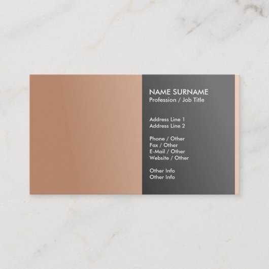 あなた自身の専門のエレガントな上品作成して下さい 名刺 (正面)