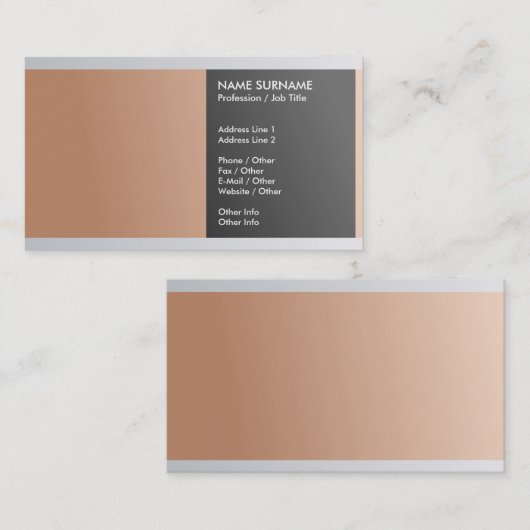 あなた自身の専門のエレガントな贅沢を作成して下さい 名刺 (正面/裏面)