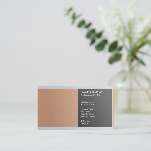 あなた自身の専門のエレガントな贅沢を作成して下さい 名刺 (スタンド正面)