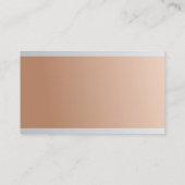 あなた自身の専門のエレガントな贅沢を作成して下さい 名刺 (裏面)