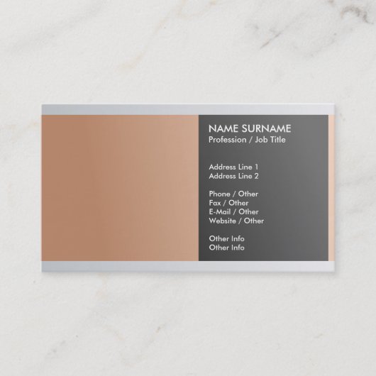 あなた自身の専門のエレガントな贅沢を作成して下さい 名刺 (正面)