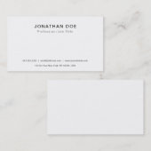 あなた自身の専門のクラシックできれいなエレガント作成して下さい 名刺 (正面/裏面)