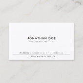 あなた自身の専門のクラシックでエレガントな頭が切れる作成して下さい 名刺 (正面)