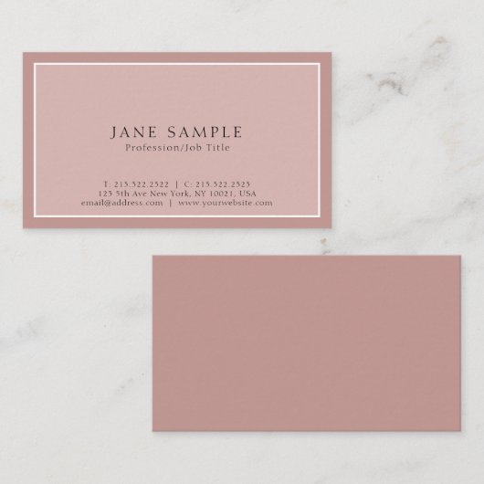 あなた自身の専門のモダンで上品なデザインを作成して下さい 名刺 (正面/裏面)