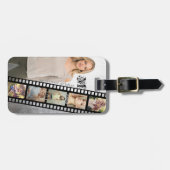 あなた自身の年長のポートレートにレトロのフィルム陰性をして下さい ラゲッジタグ (正面横)