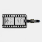 あなた自身の年長のポートレートにレトロのフィルム陰性をして下さい ラゲッジタグ (裏面横)