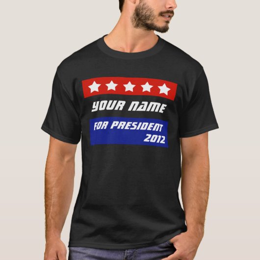 あなた自身の愛国心が強い政治商品を作成して下さい Tシャツ (正面)
