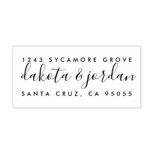 あなた自身の手描きの原稿の差出人住所を作成して下さい ラバースタンプ