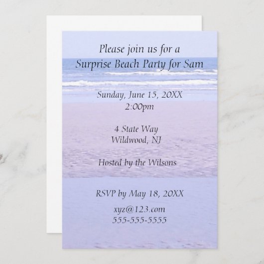 あなた自身の招待状のテンプレートを作成して下さい 招待状 (正面/裏面)