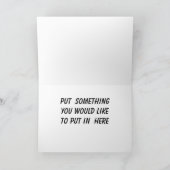 あなた自身の挨拶状を設計して下さい カード (内部)