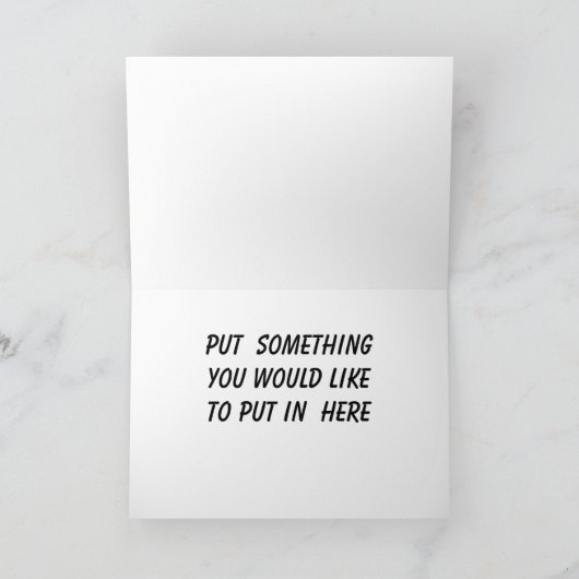 あなた自身の挨拶状を設計して下さい カード (内部)