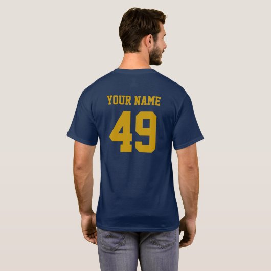 あなた自身の数Tシャツを設計して下さい Tシャツ (裏面フル)