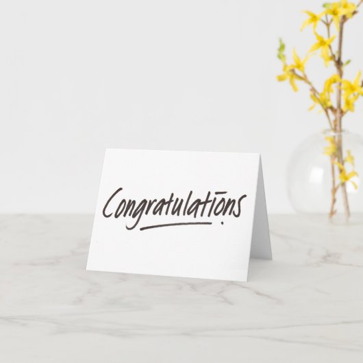 あなた自身の文字のお祝いを加えて下さい カード (黄色い花)