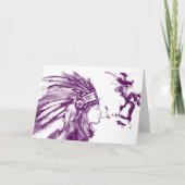 あなた自身の文字のネイティブアメリカンのアートワークを加えて下さい カード (正面)