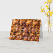 あなた自身の文字のRotisserieの鶏を加えて下さい カード (黄色い花)