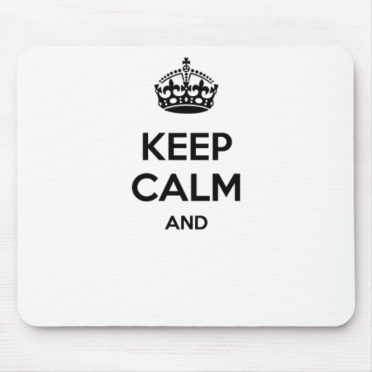 あなた自身の文字をここに加えるために平静を…保てば! マウスパッド (正面)