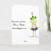 あなた自身の方法-挨拶状--は歩きます カード (裏面)