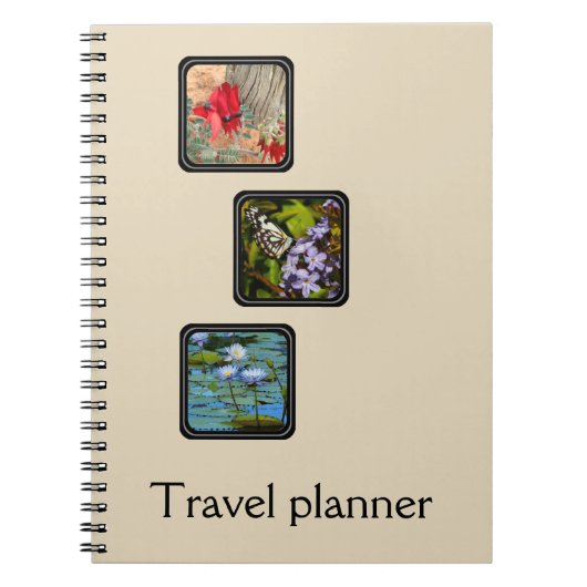 あなた自身の旅行プランナーを作成して下さい ノートブック (正面)