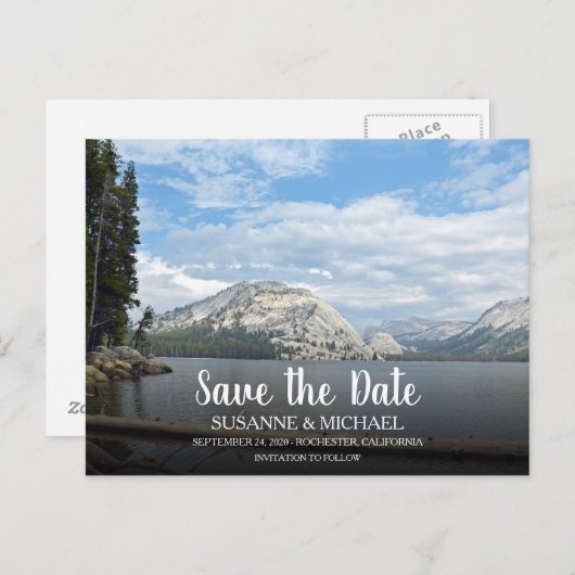 あなた自身の旅行写真の保存を日付作成して下さい 案内ポストカード (正面/裏面)